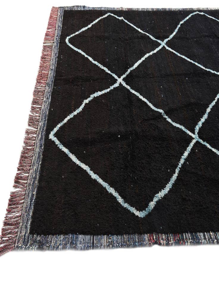 Detail image of 8' 2 x 10' 2 Hand Knotted Moroccan Wool Rug