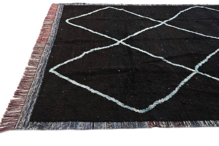 Detail image of 8' 2 x 10' 2 Hand Knotted Moroccan Wool Rug