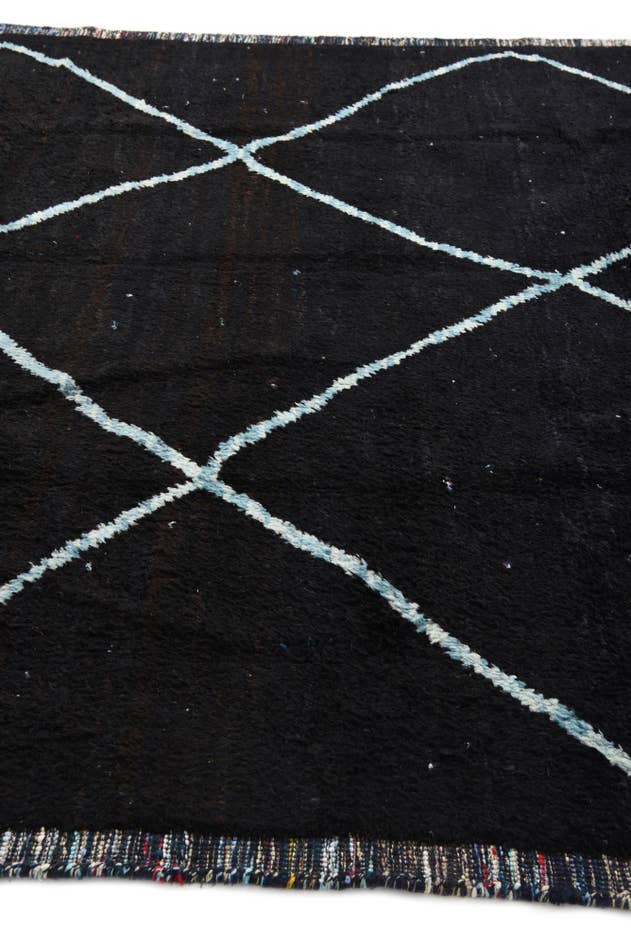 Detail image of 8' 2 x 10' 2 Hand Knotted Moroccan Wool Rug
