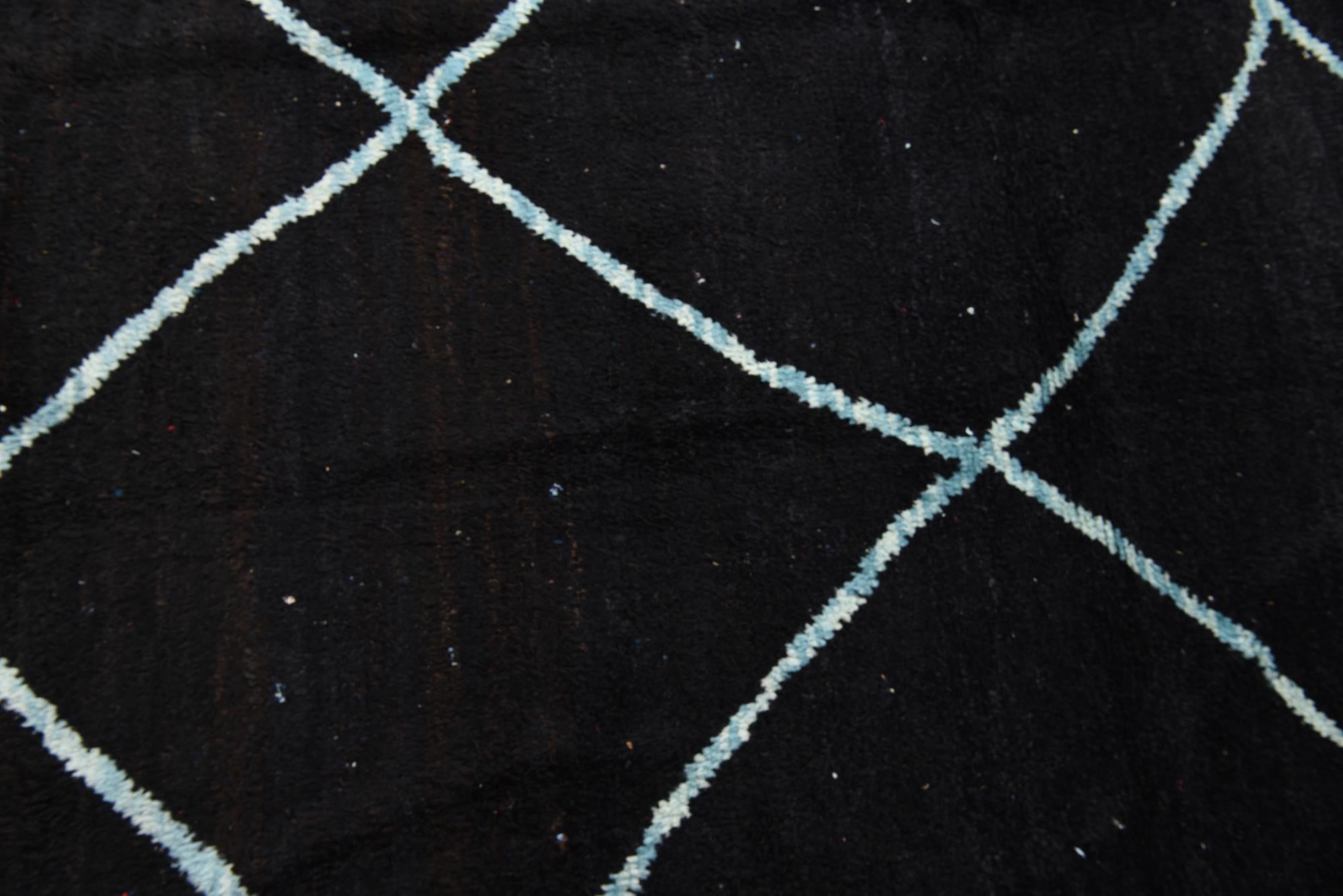 8' 2 x 10' 2 Hand Knotted Moroccan Wool Rug