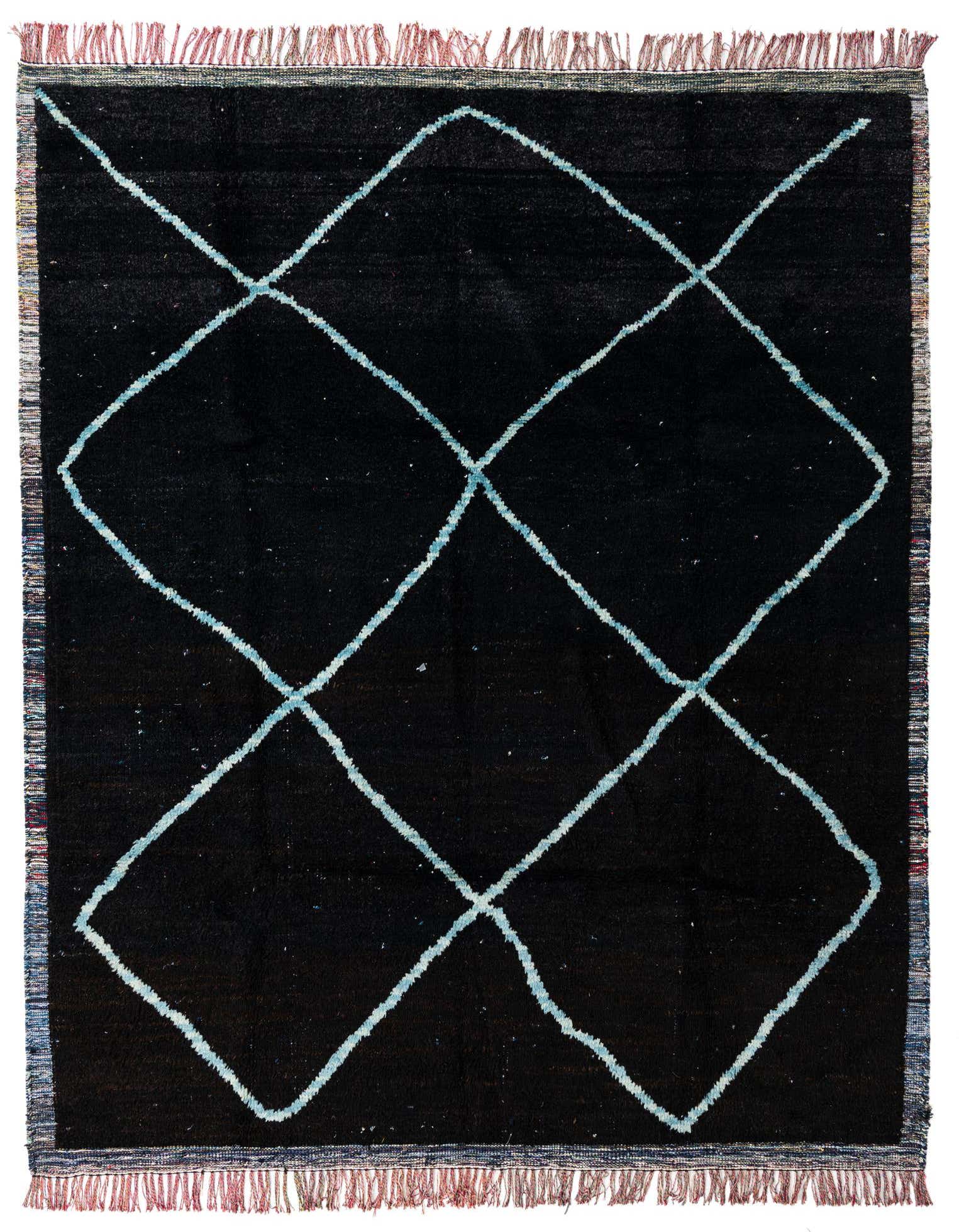 8' 2 x 10' 2 Hand Knotted Moroccan Wool Rug