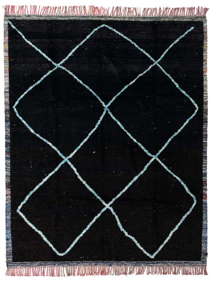 8' 2 x 10' 2 Hand Knotted Moroccan Wool Rug