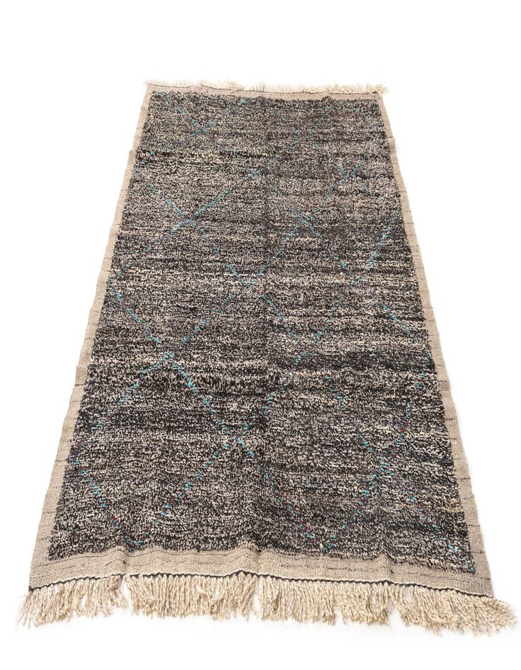 Detail image of 5' 2 x 8' 3  Hand Knotted Moroccan Wool Rug