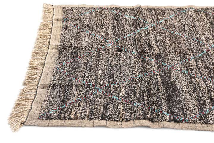 5' 2 x 8' 3 Hand Knotted Moroccan Wool Rug