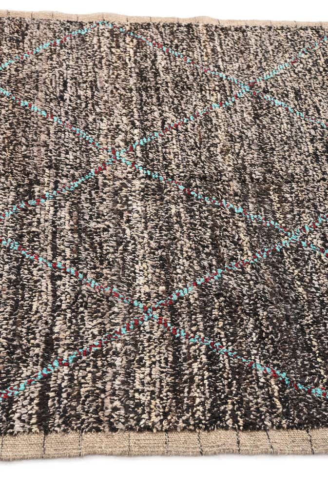5' 2 x 8' 3 Hand Knotted Moroccan Wool Rug