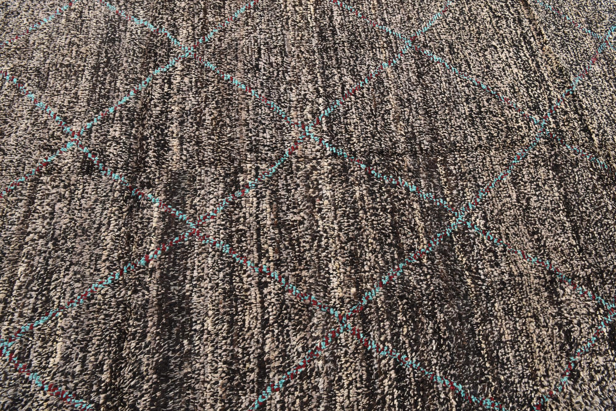 5' 2 x 8' 3 Hand Knotted Moroccan Wool Rug