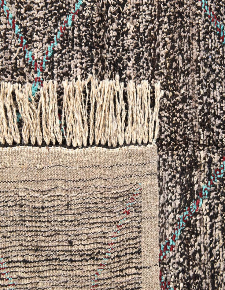 Detail image of 5' 2 x 8' 3  Hand Knotted Moroccan Wool Rug