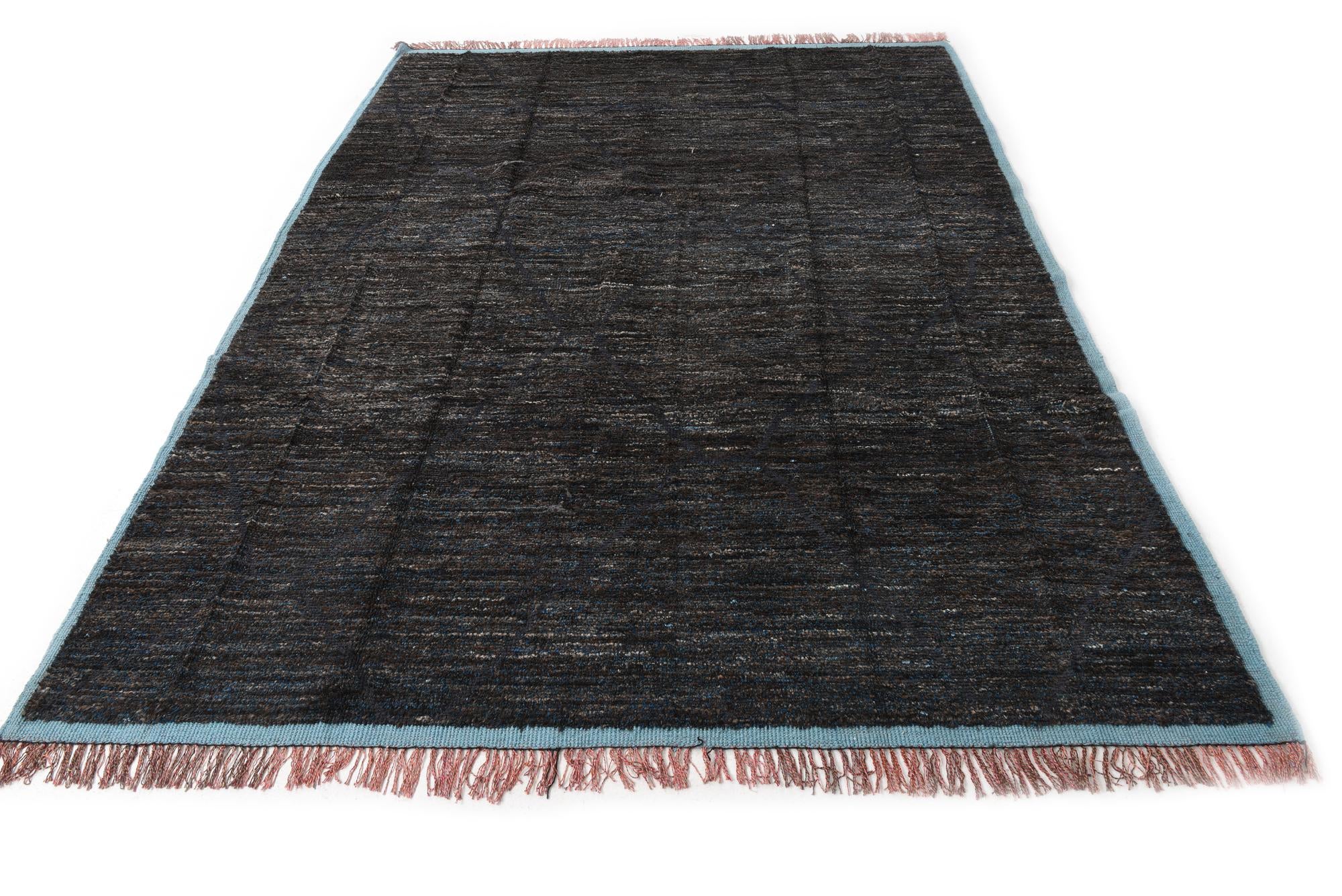 9' 1 x 12' 5 Hand Knotted Moroccan Wool Rug