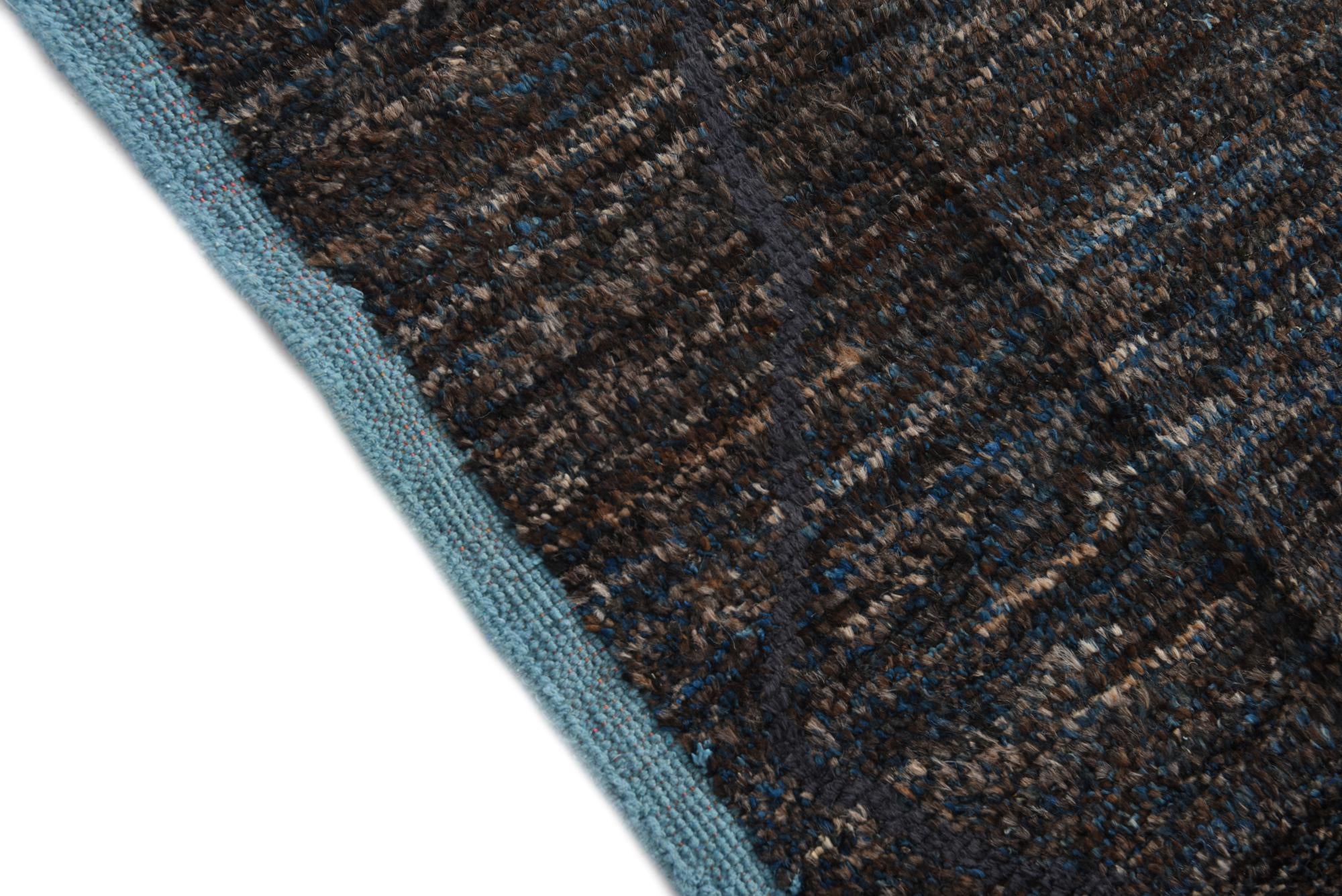 9' 1 x 12' 5 Hand Knotted Moroccan Wool Rug