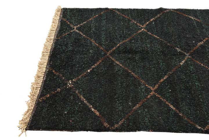 4' 4 x 6' 7 Hand Knotted Moroccan Wool Rug