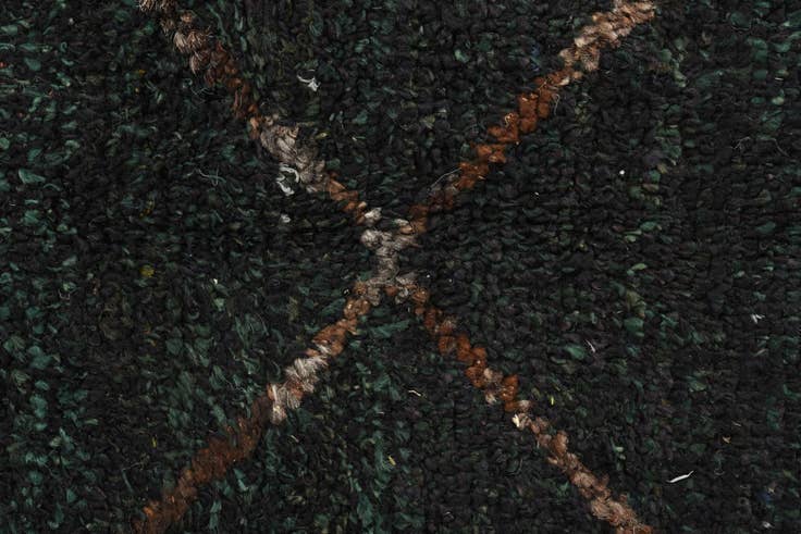Detail image of 4' 4 x 6' 7 Hand Knotted Moroccan Wool Rug