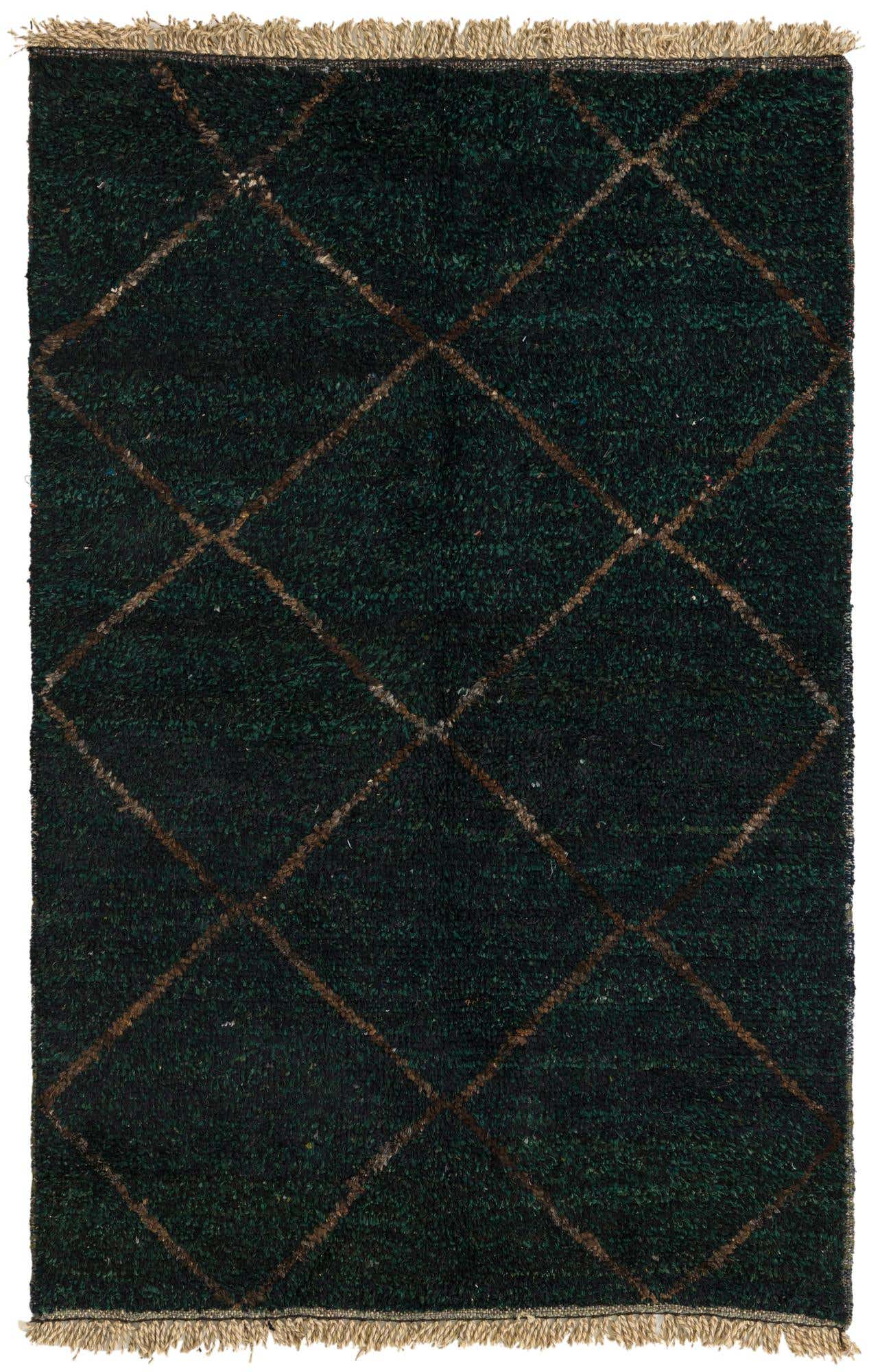 4' 4 x 6' 7 Hand Knotted Moroccan Wool Rug