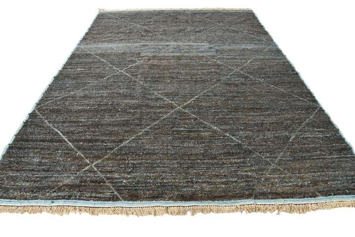 9' 2 x 12' 9 Hand Knotted Moroccan Wool Rug