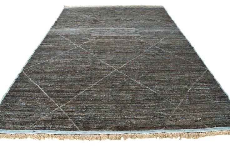 Detail image of 9' 2 x 12' 9 Hand Knotted Moroccan Wool Rug