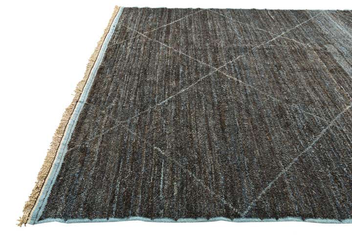 9' 2 x 12' 9 Hand Knotted Moroccan Wool Rug