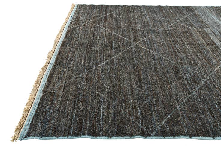 Detail image of 9' 2 x 12' 9 Hand Knotted Moroccan Wool Rug