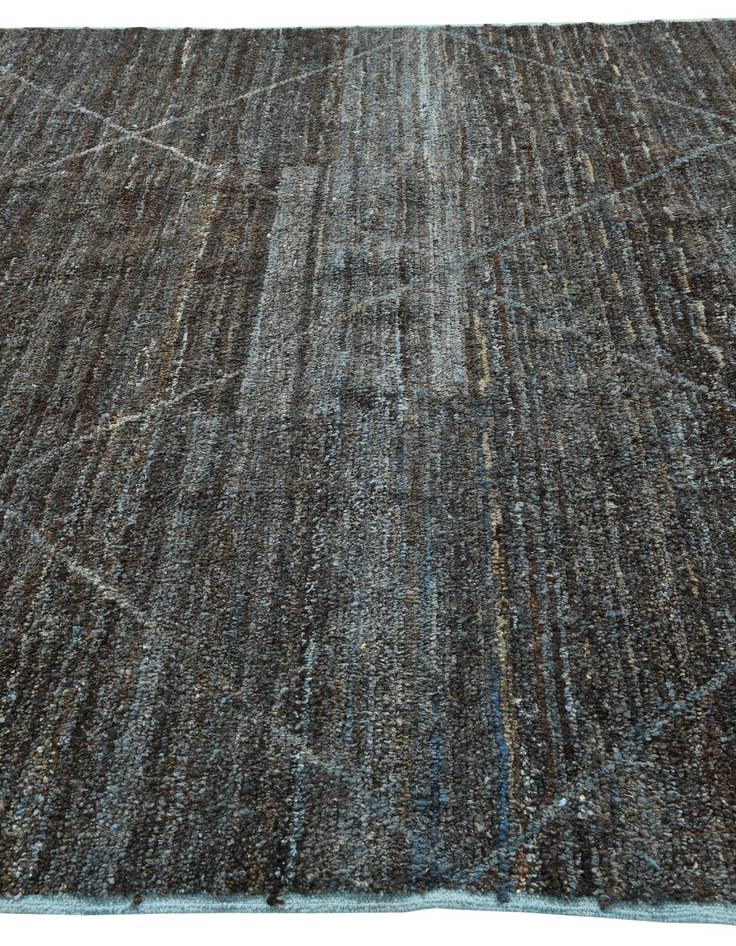 Detail image of 9' 2 x 12' 9  Hand Knotted Moroccan Wool Rug