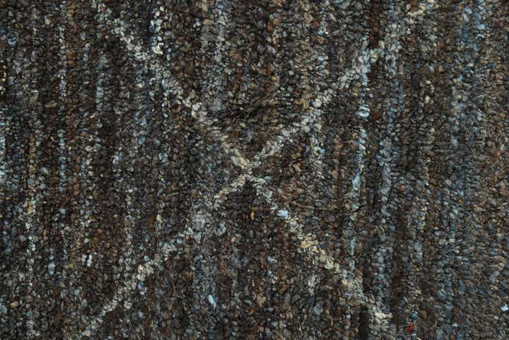9' 2 x 12' 9 Hand Knotted Moroccan Wool Rug