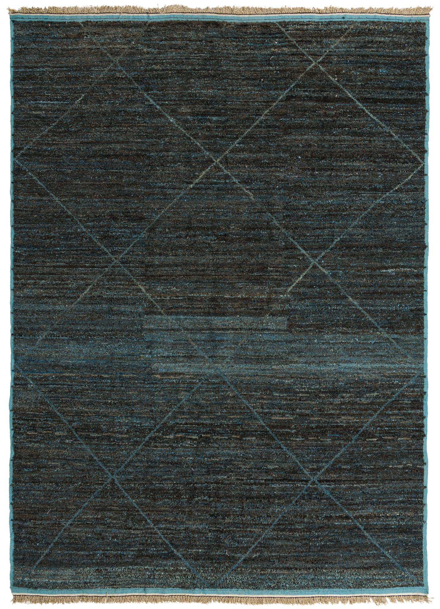 9' 2 x 12' 9 Hand Knotted Moroccan Wool Rug