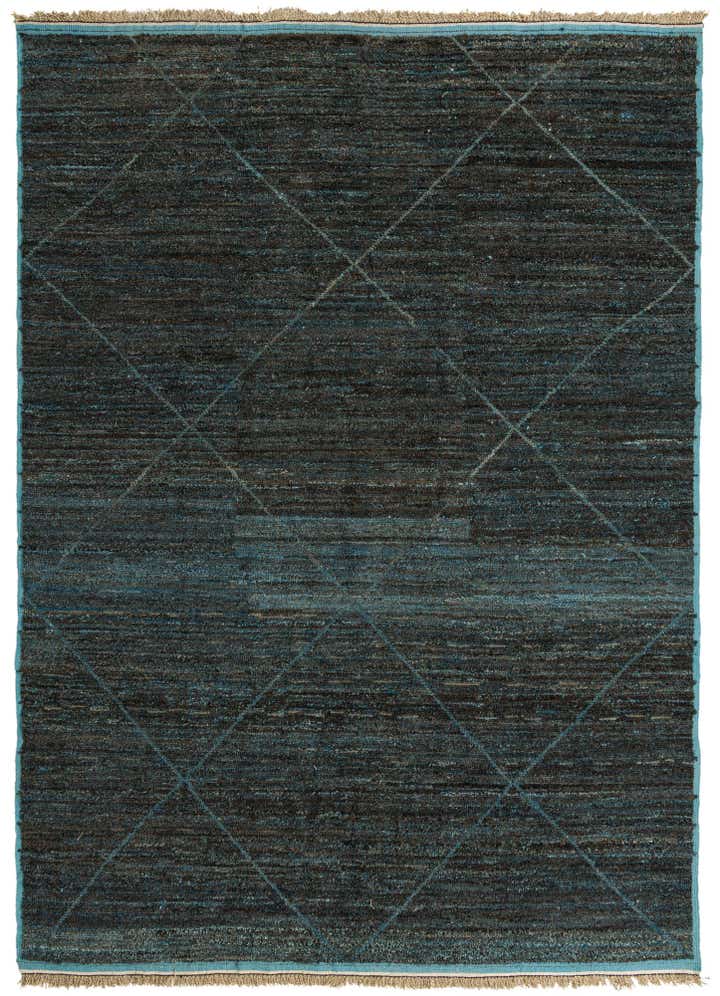 9' 2 x 12' 9 Hand Knotted Moroccan Wool Rug