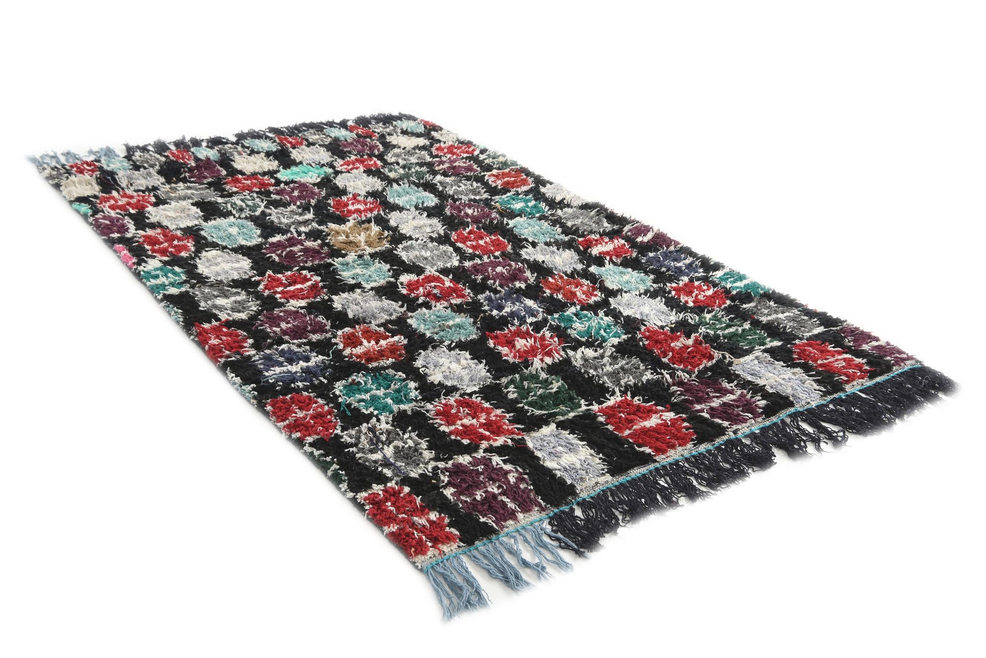 5' 2 x 8' 3 Hand Knotted Moroccan Wool Rug