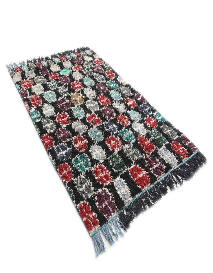 Detail image of 5' 2 x 8' 3  Hand Knotted Moroccan Wool Rug