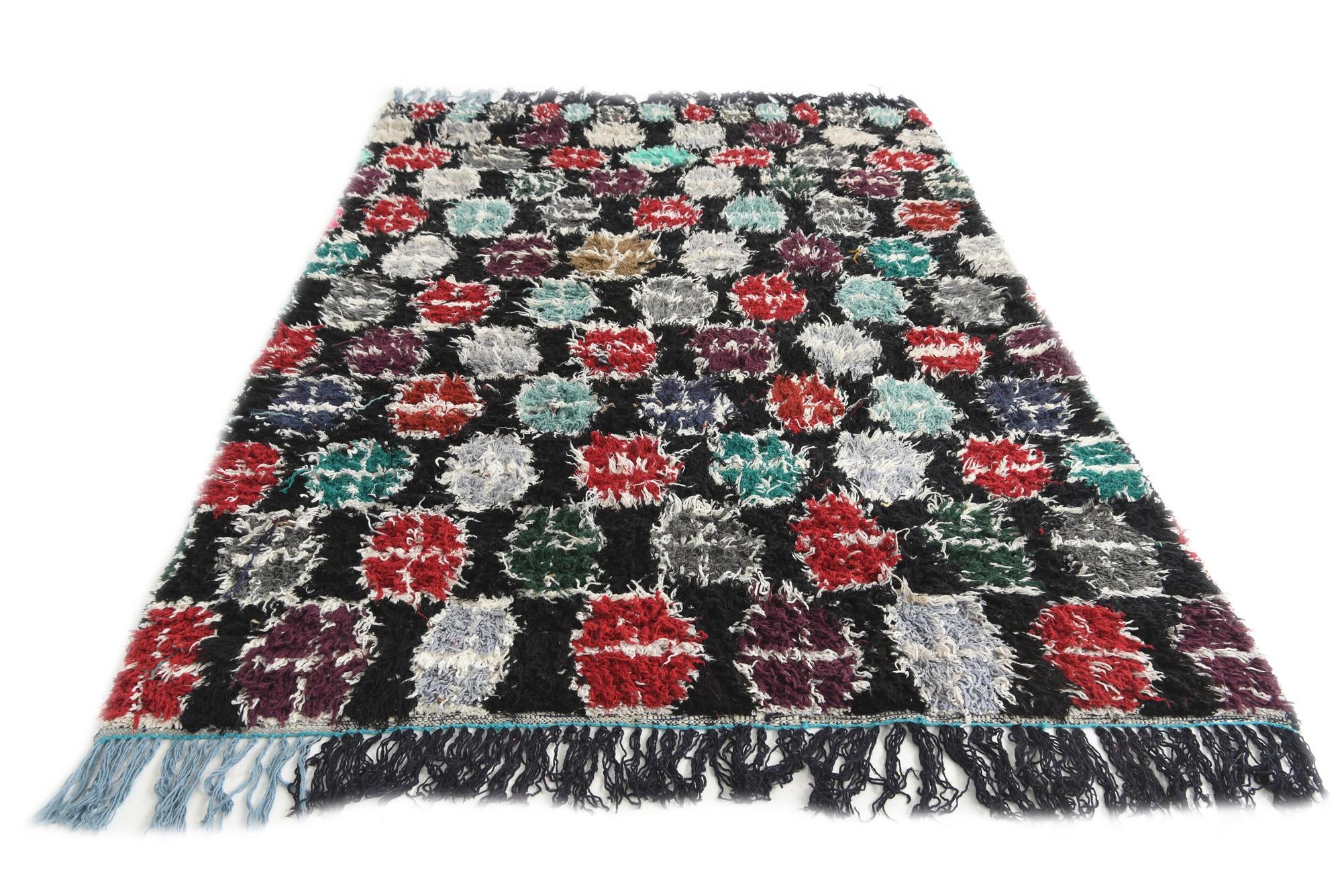 5' 2 x 8' 3 Hand Knotted Moroccan Wool Rug