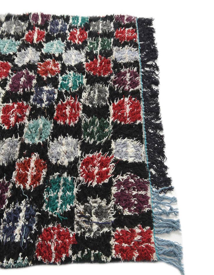 Detail image of 5' 2 x 8' 3  Hand Knotted Moroccan Wool Rug