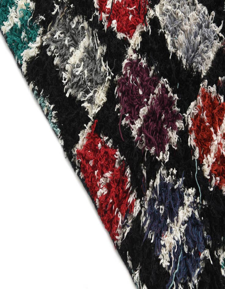 Detail image of 5' 2 x 8' 3  Hand Knotted Moroccan Wool Rug