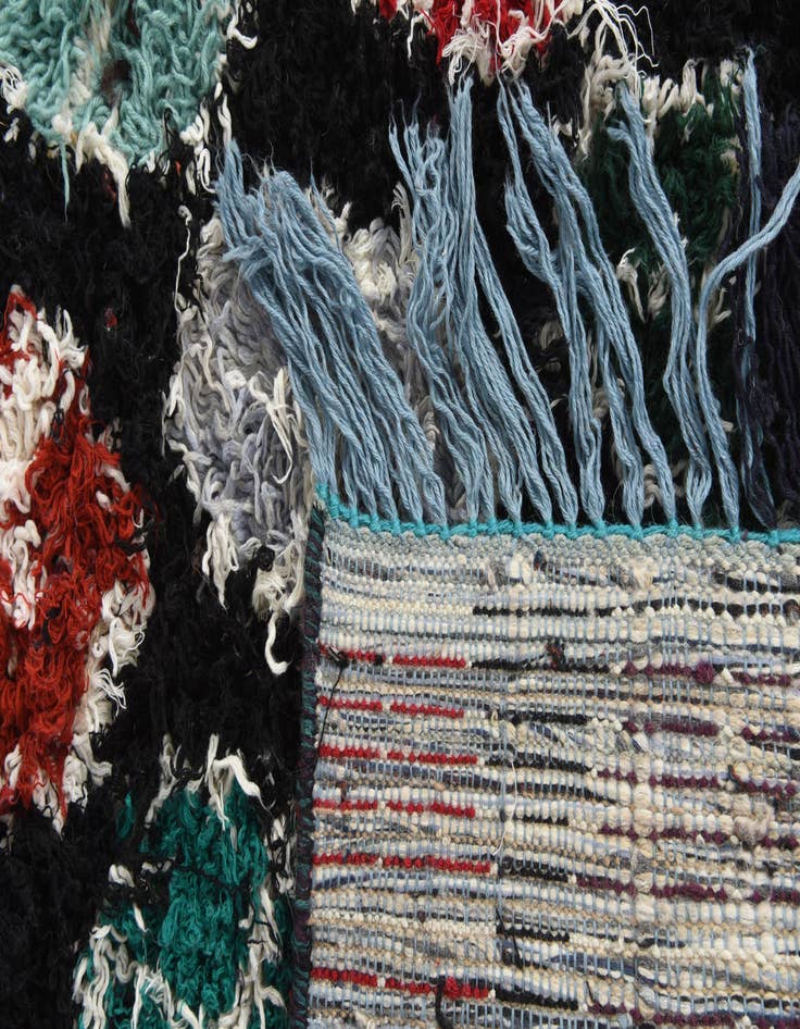 Detail image of 5' 2 x 8' 3  Hand Knotted Moroccan Wool Rug