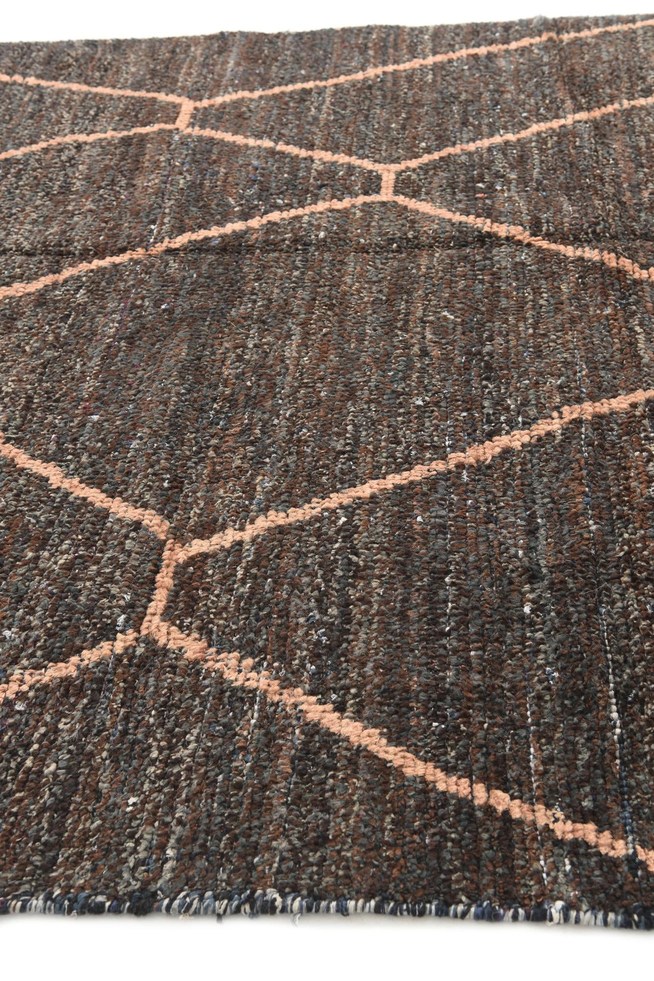 6' 4 x 9' 2 Hand Knotted Moroccan Wool Rug