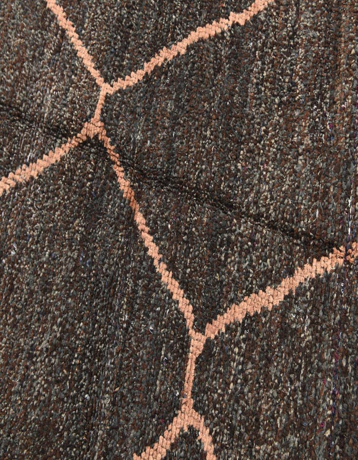 Detail image of 6' 4 x 9' 2  Hand Knotted Moroccan Wool Rug