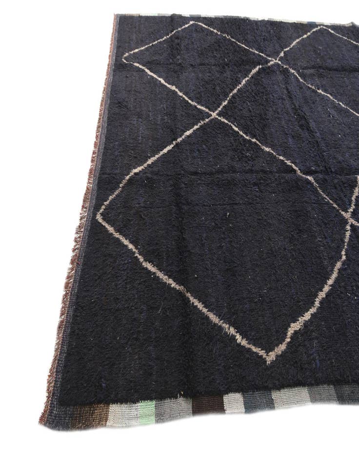 Detail image of 10' 3 x 14'  Hand Knotted Moroccan Wool Rug
