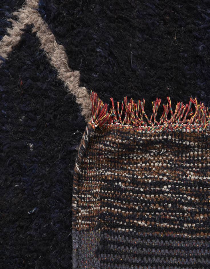 Detail image of 10' 3 x 14'  Hand Knotted Moroccan Wool Rug