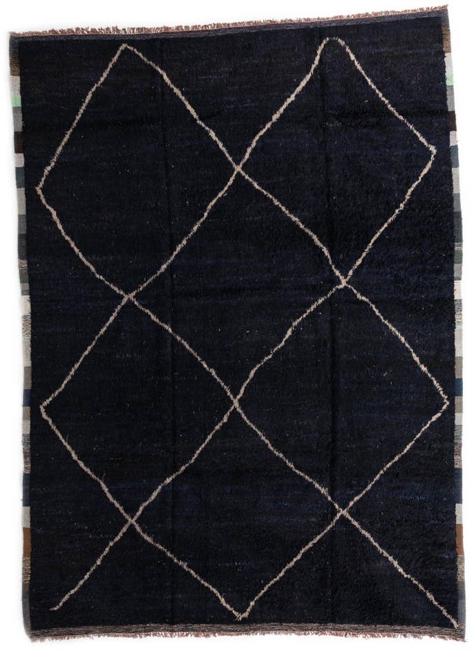Detail image of 10' 3 x 14' Hand Knotted Moroccan Wool Rug