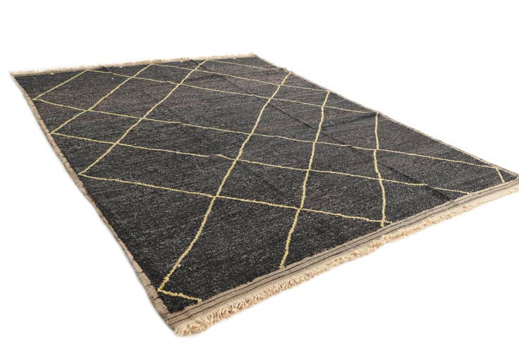 Detail image of 8' x 10' Hand Knotted Moroccan Wool Rug