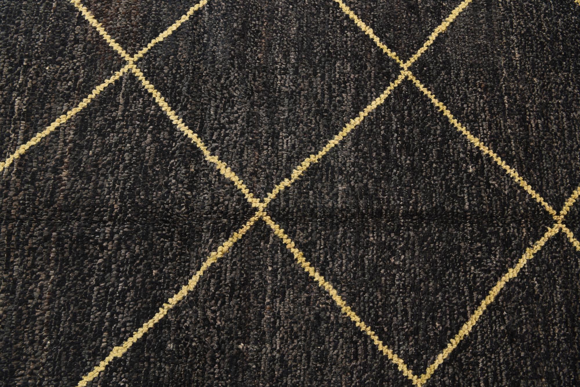 8' x 10' Hand Knotted Moroccan Wool Rug