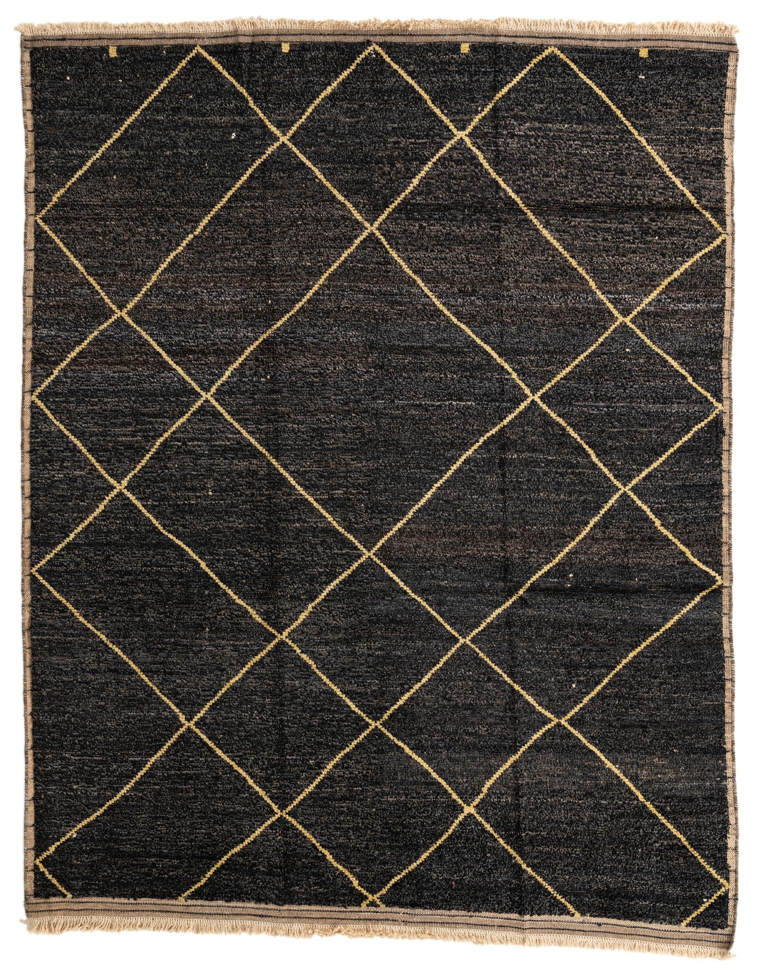 8' x 10' Hand Knotted Moroccan Wool Rug