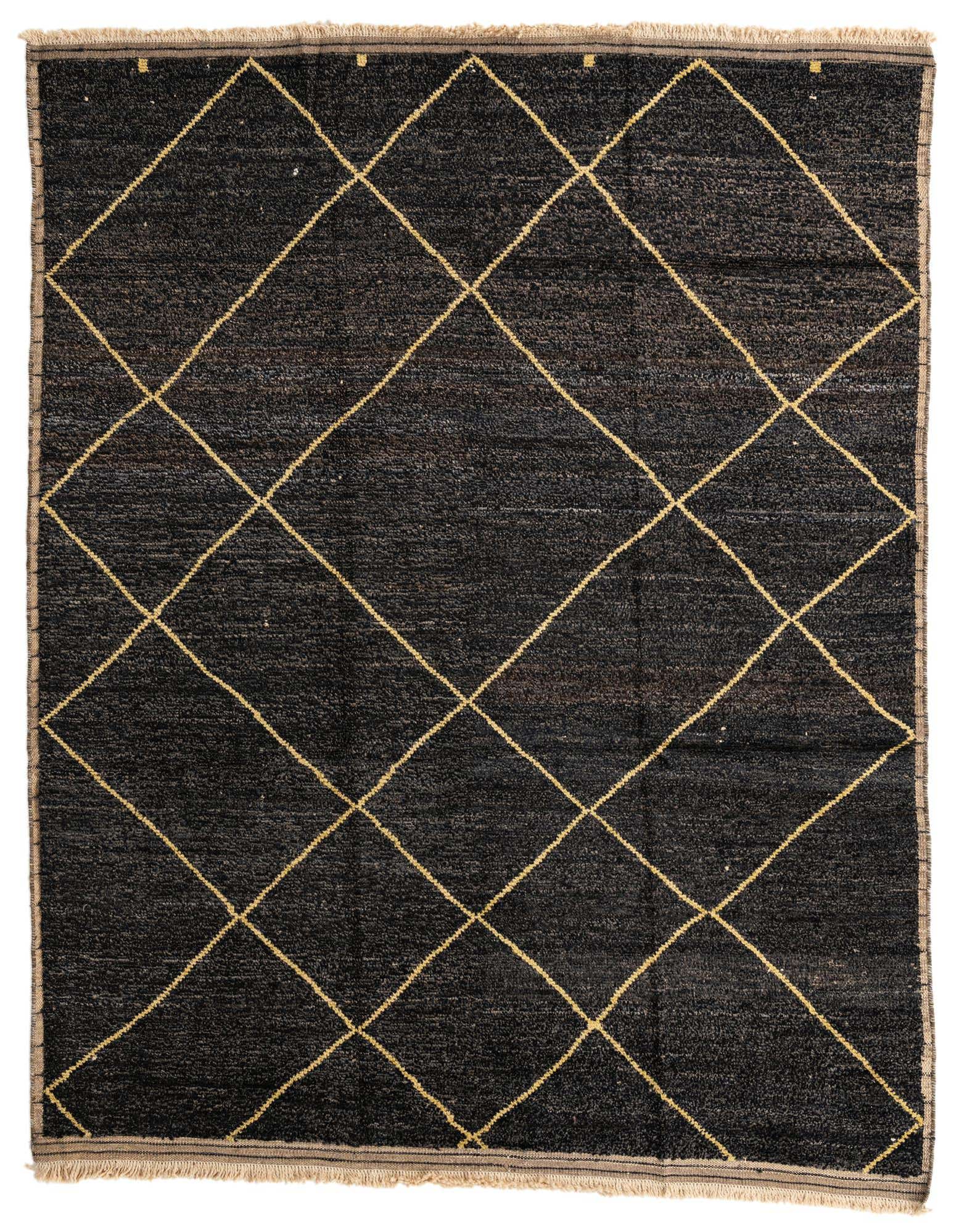 8' x 10' Hand Knotted Moroccan Wool Rug