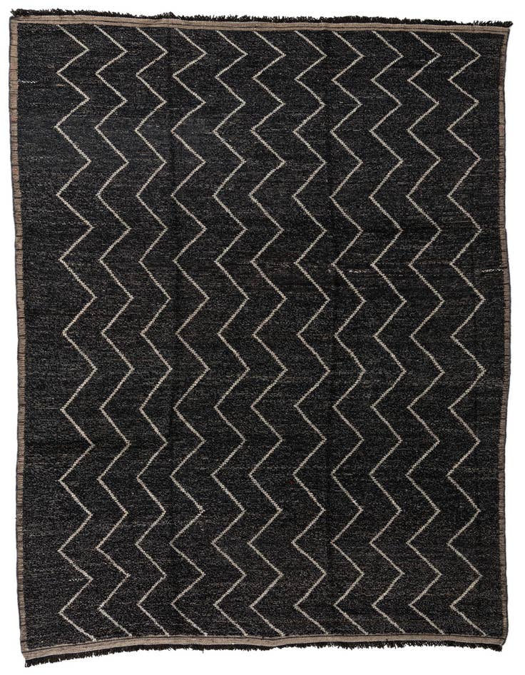 Detail image of 9' x 12' 9 Hand Knotted Moroccan Wool Rug