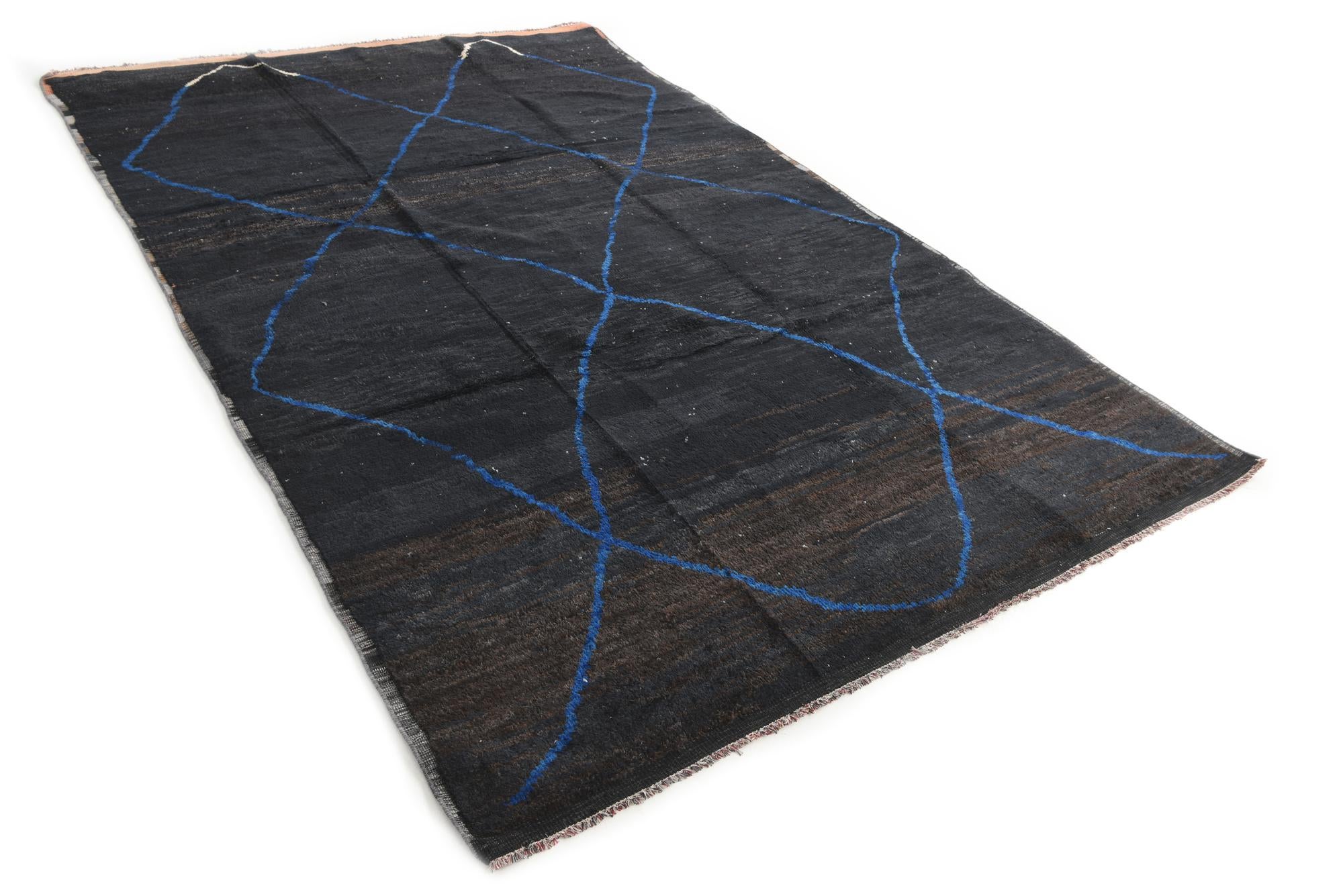8' 4 x 12' 9 Hand Knotted Moroccan Wool Rug