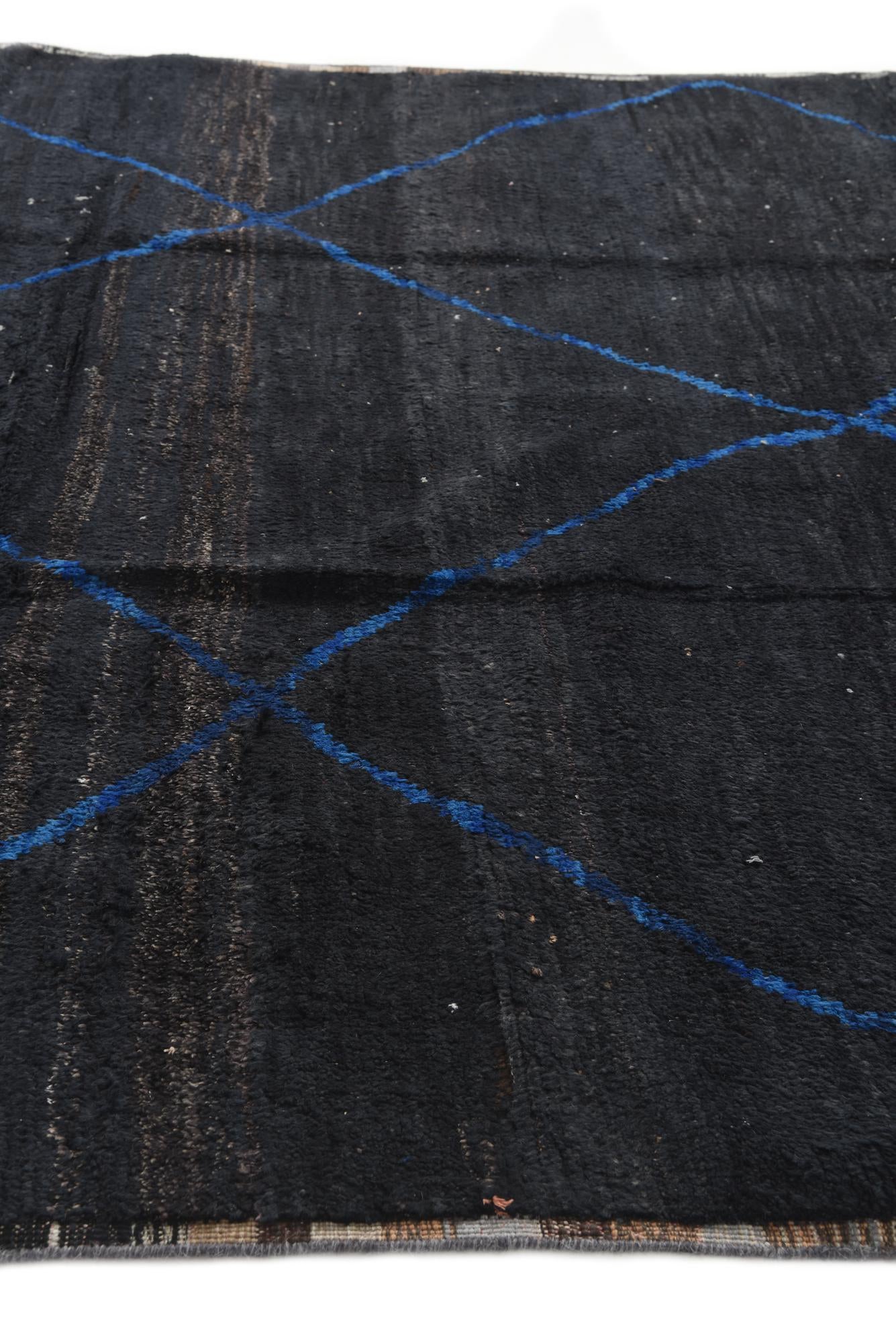 8' 4 x 12' 9 Hand Knotted Moroccan Wool Rug