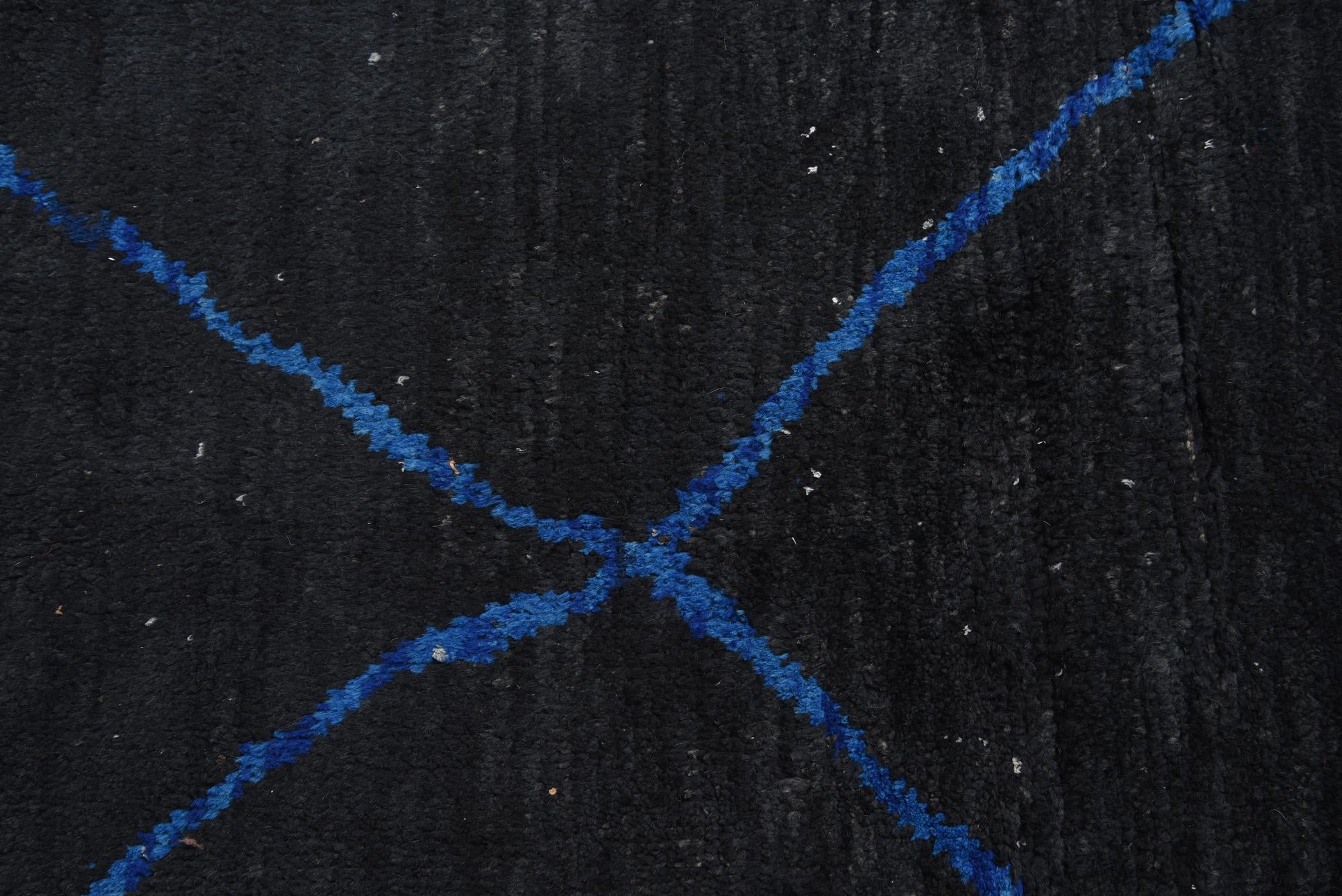 8' 4 x 12' 9 Hand Knotted Moroccan Wool Rug