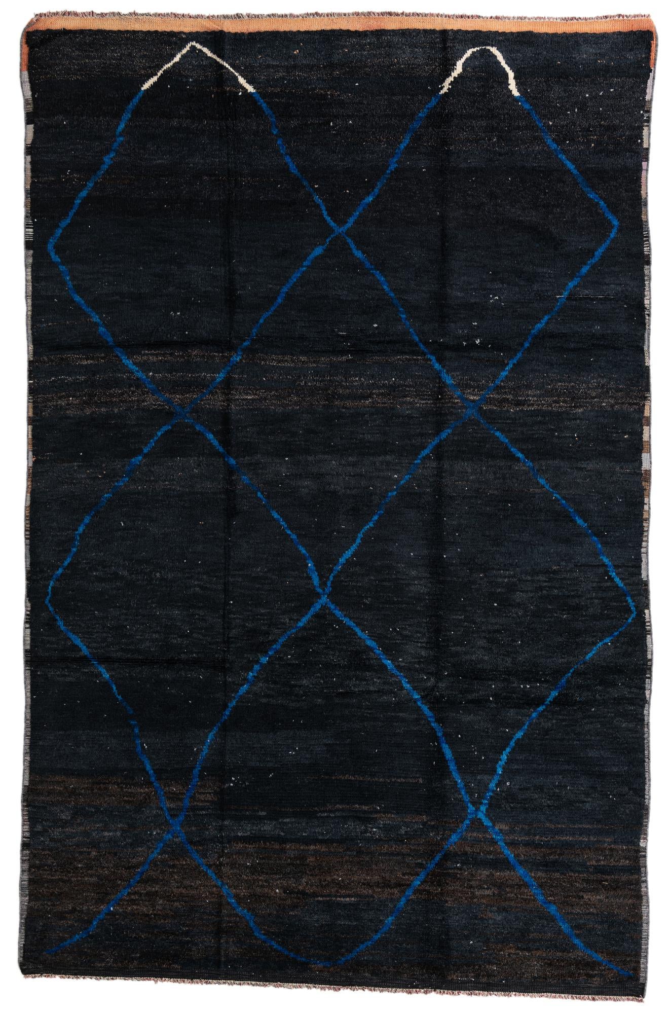 8' 4 x 12' 9 Hand Knotted Moroccan Wool Rug