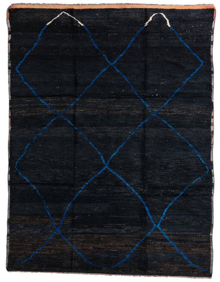 Detail image of 8' 4 x 12' 9 Hand Knotted Moroccan Wool Rug