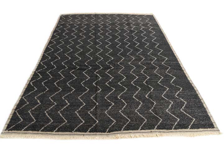 9' 2 x 12' 5 Hand Knotted Moroccan Wool Rug