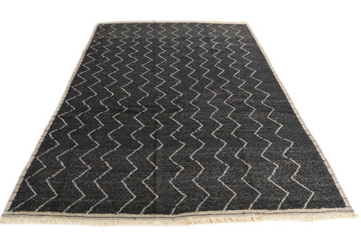 Detail image of 9' 2 x 12' 5 Hand Knotted Moroccan Wool Rug