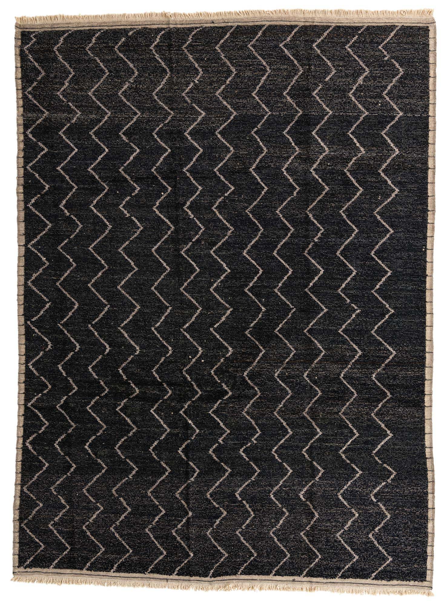 9' 2 x 12' 5 Hand Knotted Moroccan Wool Rug