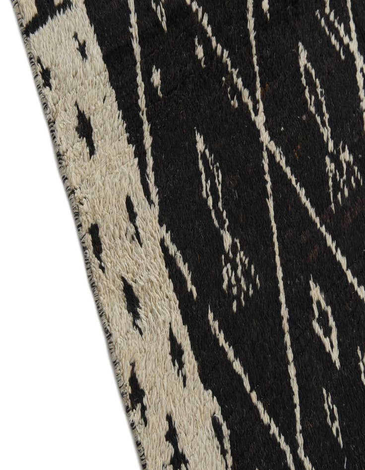 Detail image of 5' 3 x 8' 3  Hand Knotted Moroccan Wool Rug