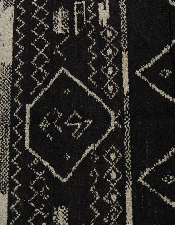 Detail image of 5' 3 x 8' 3  Hand Knotted Moroccan Wool Rug